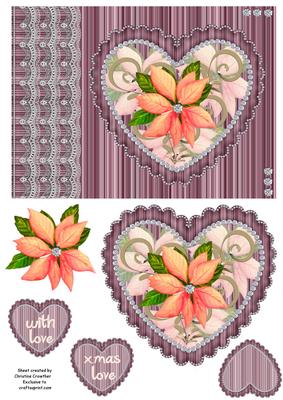 Christmas Love Poinsettia - for Other Occasions Too