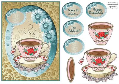Tea Addict - Time to Relax - Happy Birthday