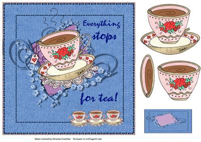 Everything Stops for Tea! Any Occasion Card