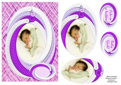 Cute as a Button! Baby Girl!