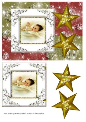 When a Child is Born - Red and Gold