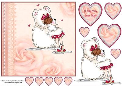 A Big Rosy Bear Hug! Spread the Love to Your Friends