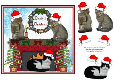 Cosy Cats Christmas Fireside - Purrfect Christmas