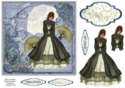 Victorian Fashion - Special Lady Happy Birthday