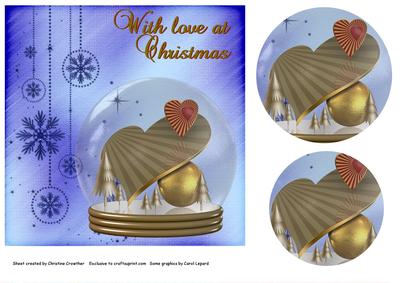 With Love at Christmas Snowglobe