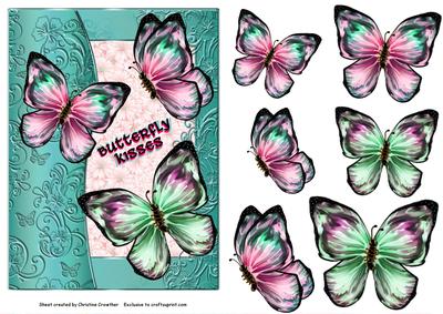 Butterfly Kisses Any Occasion Card