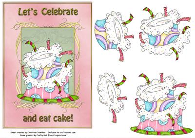 Celebrate and Eat Cake Any Occasion Card 1