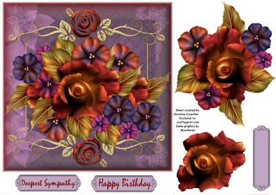 Lilac Floral Fantasy for Birthday Sympathy or Any Occasion