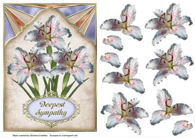 Deepest Sympathy White Lilies