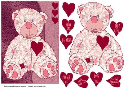 Rose Teddy for Romance or Baby Girl