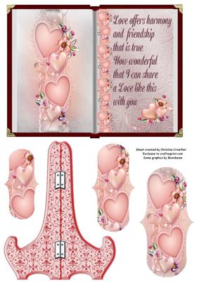 Book of Love with Stand and Fancy Shaped Pyramid