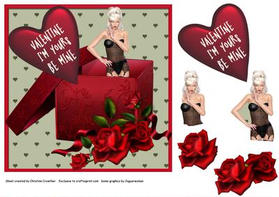 Valentine Pinup - I'm Yours Be Mine