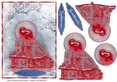 Sweethearts Togetherness Romance Card - Red for Valentine