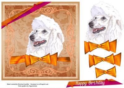 Pretty Poodle - Birthday or Any Occasion
