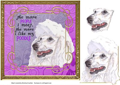 The More People I Meet, the More I Like My Poodle