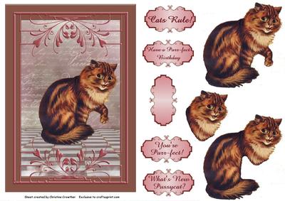 Cats Rule! Louis Wain Fantastical Cat with Sentiments