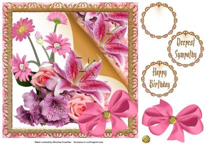 Pink Flower Arrangement for Birthday Sympathy Any Occasion