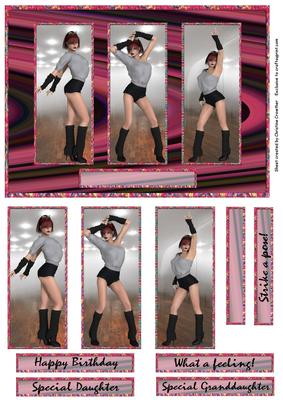 Dance Studio Triptych - Strike a Pose - What a Feeling