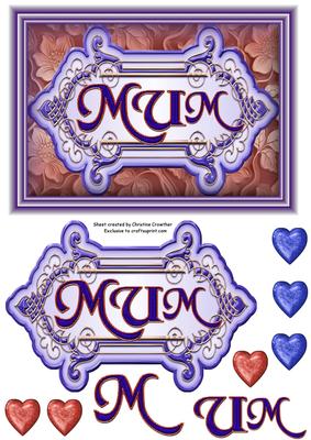 Just for Mum - Purple & Bronze