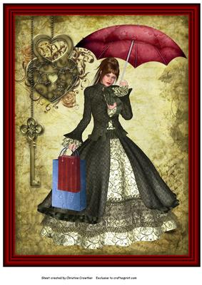 Steampunk Shopping A4 Framed Version