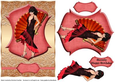 Strictly Happy Birthday - Red Black Bronze