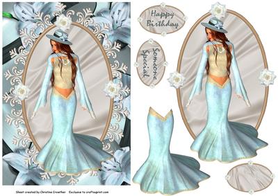 Lady in Blue - Happy Birthday Someone Special