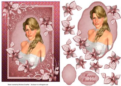 Portrait of a Lady for Birthday or Any Occasion