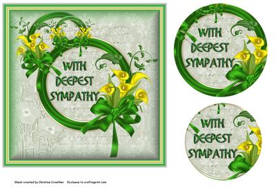 Deepest Sympathy Calla Lily - Green Gold