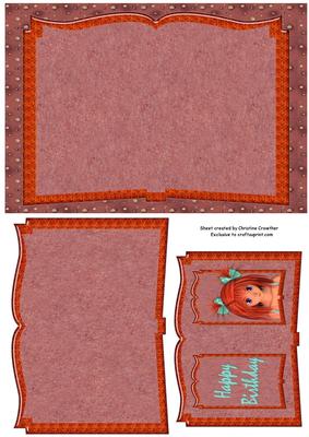 Beautiful Eyes Birthday Book Sheet