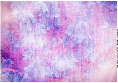 Abstract Bluebells Background - Blue Purple