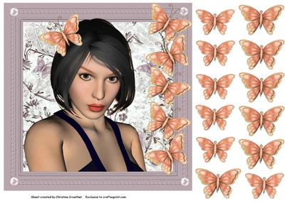 Butterfly Girl for Any Occasion
