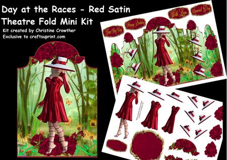 Day at the Races Red Satin Theatre Fold Mini Kit