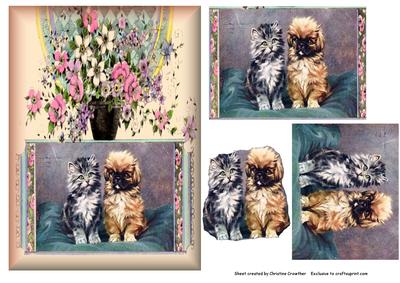 Best Friends Vintage Cat & Dog