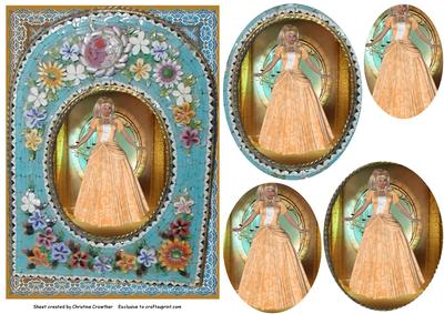 Golden Girl in Vintage Frame