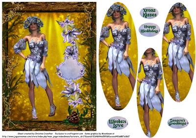 Winter Nymph for Christmas or Birthday