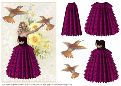 Belle and Her Humming Birds