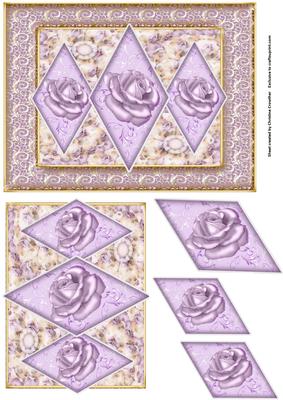 Pink Rose Diamond Trio with Easy Cut Layers