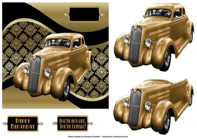 Golden Gatsby Classic Car
