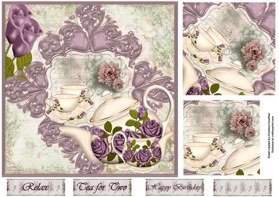 Tea for Two Flourish Frame 2-twist Pyramid