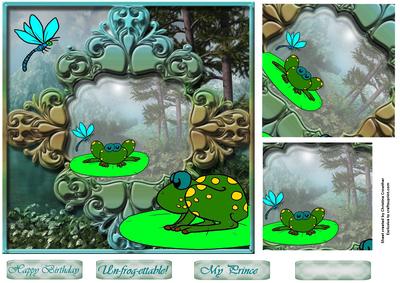 Un-frog-ettable! Flourish Frame 2-twist Pyramid