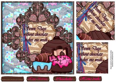 Chocoholic Flourish Frame 2-twist Pyramid