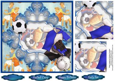 Football Crazy Flourish Frame 2-twist Pyramid