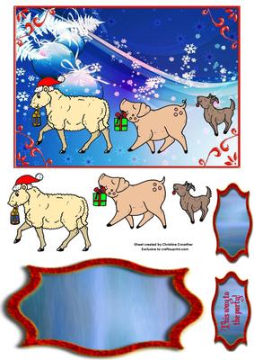 This Way to the Party! Sheep, Pig, Goat Parade