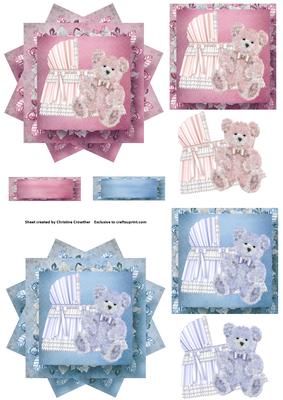 New Baby Stacked Star Toppers