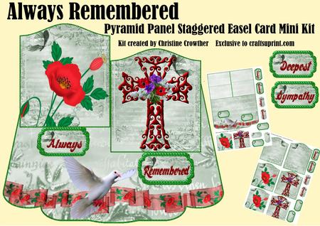 Always Remembered Pyramid Panel Staggered Easel Mini Kit