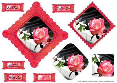 Romance Diamond Scalloped Topper Pyramage