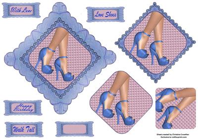 Love Shoes Diamond Scalloped Topper Pyramage