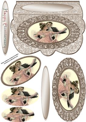 Dance of Love - Scalloped Oval Ironwork Pyramid