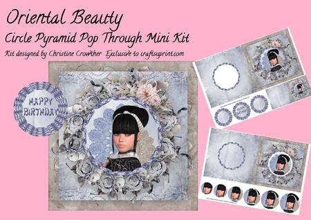 Oriental Beauty Circle Pyramid Pop Through Mini Kit