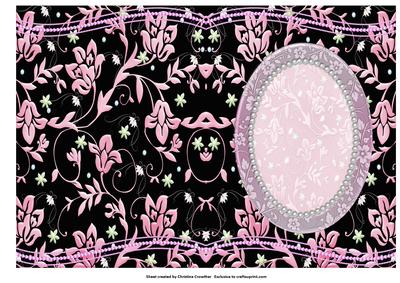 Modern Girl Floral Fantasy Insert